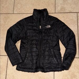 Girl’s The North Face Reversible Black Jacket Sz 7/8